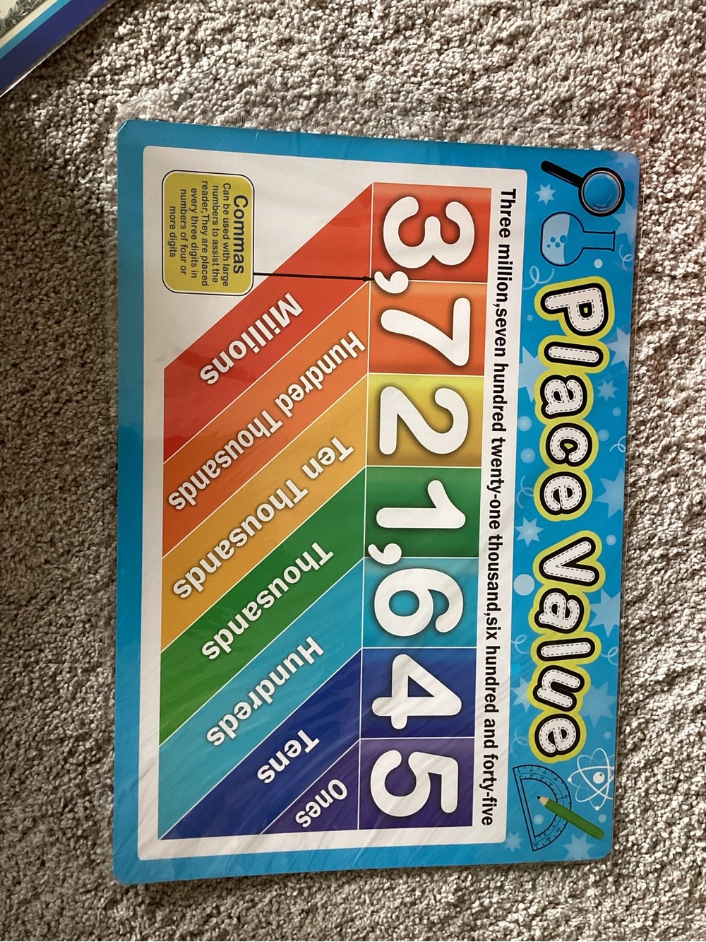 Subtraction Learning Chart - Multicolor - Picture 7 of 7
